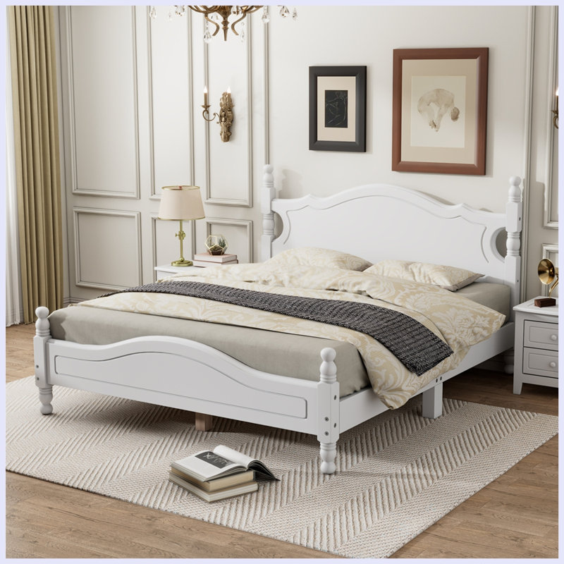 Mariacamila Bed, Queen, White 1