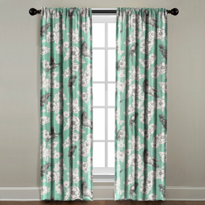 Cotton Blend Room Darkening Curtain Single Panel
