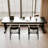 Black Rectangular Solid Wood writing desk-117867016