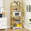 Rustic 5-Tier Bookshelf With Removable Storage Baskets - Heavy Duty Metal Frame-98402738