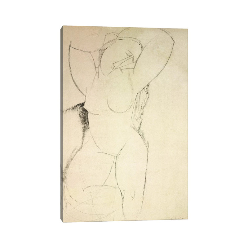 Caryatid, C.1913-14 by Amedeo Modigliani - Wrapped Canvas Painting, 101.6cm H x 66.04cm W x 1.905cm D