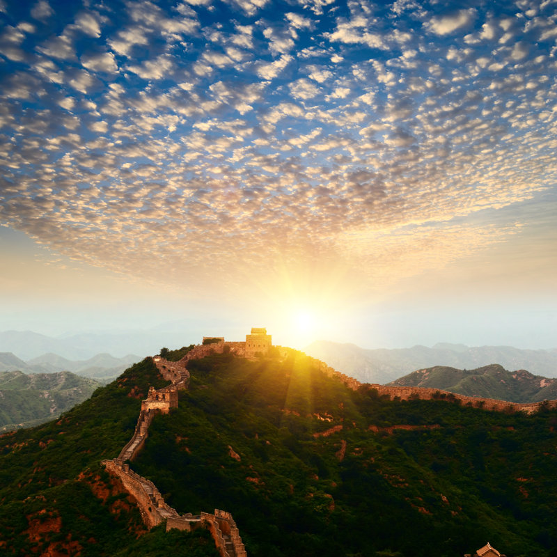 Grande muraille de Chine par Yangpoto, H 36 po x l 36 po