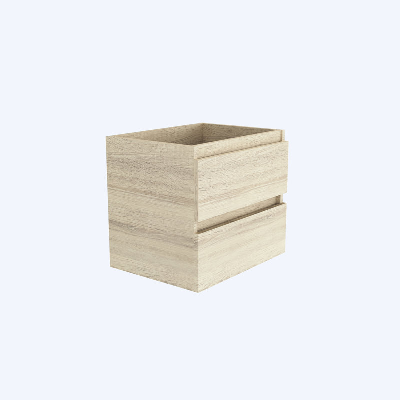 Salt 23.25'' Single Bathroom Vanity Base Only, White Oak