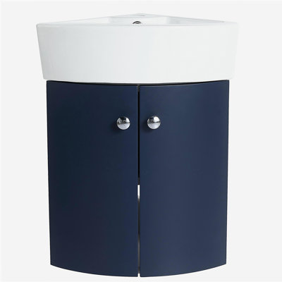 Combinaison compacte de meuble-lavabo et d'évier mural compact, convenant aux petits espaces, évier en céramique