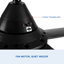 Ventilateur de plafond à DEL moderne 48 "avec télécommande YUHAO