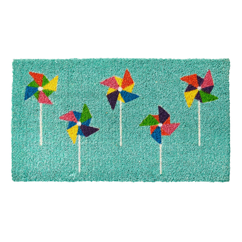 Pinwheel Coir Door Mat