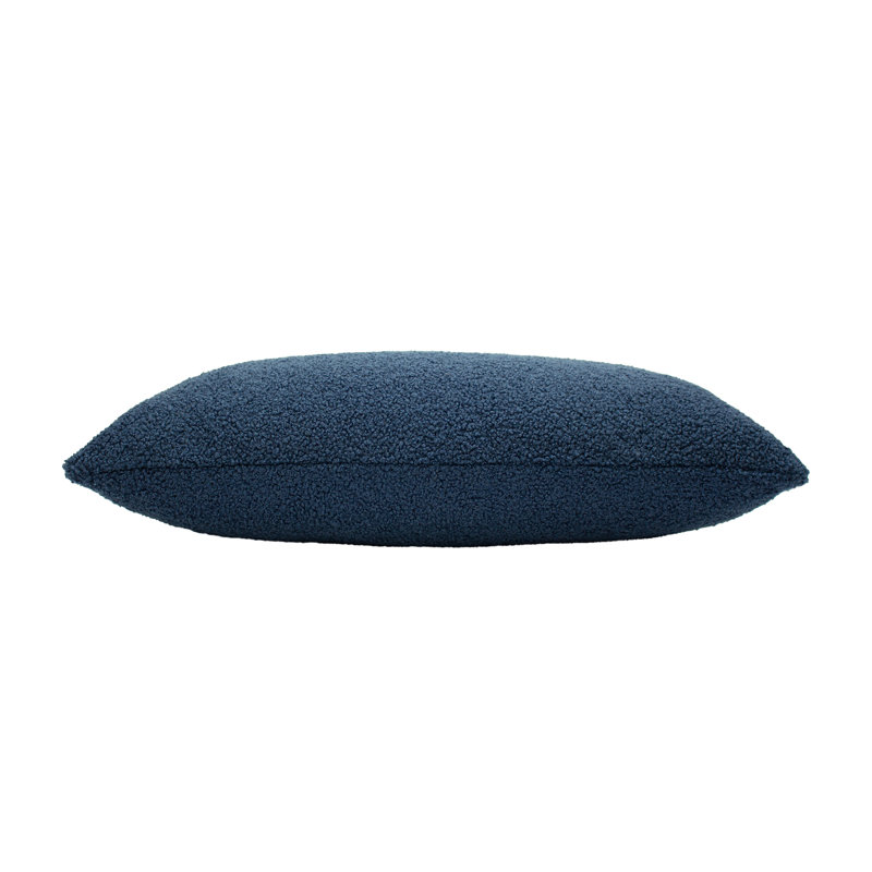 Malham Rectangular Throw Pillow Cover, Dark Blue