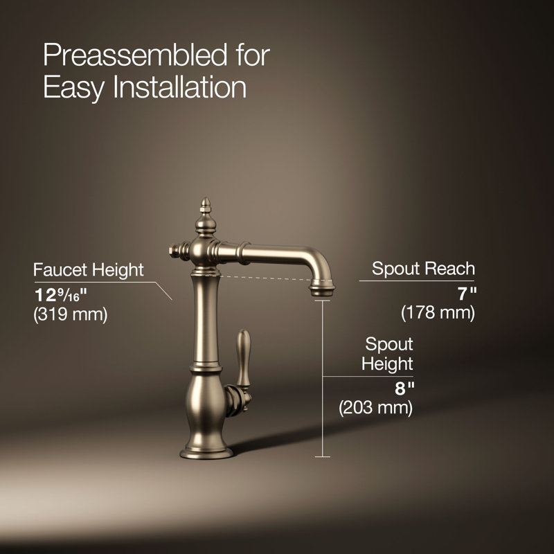 Artifacts® Bar Faucet, Vibrant Brushed Bronze