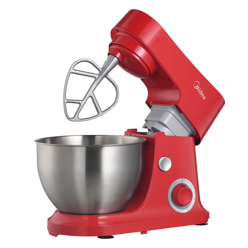 Midea 5-quart 300-watt Tilt-head Stand Mixer,, Red