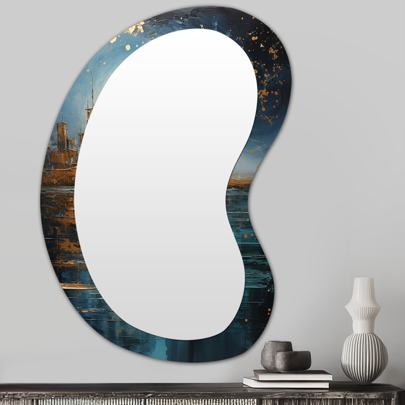 Grand miroir mural asymétrique Eastern Eastern City, 31 po x 22 po