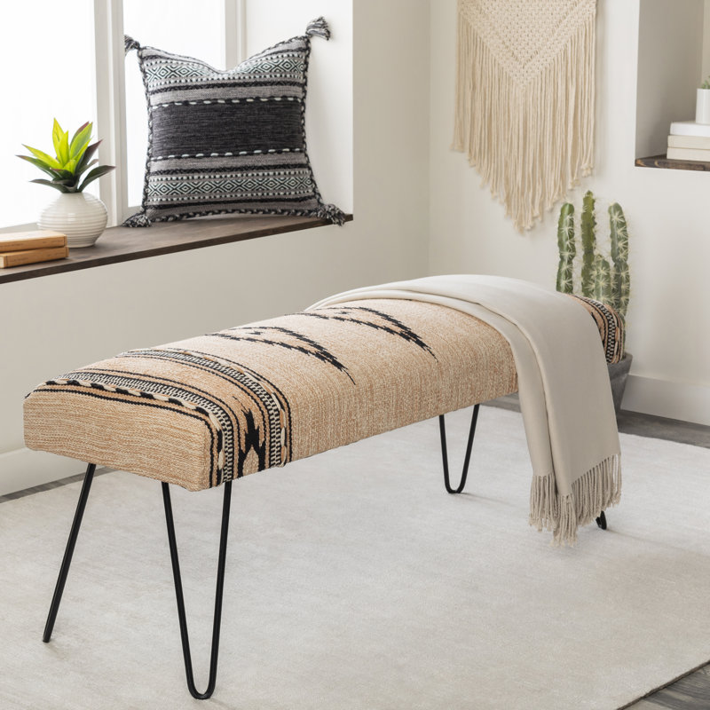 Gore Traditional Bench, Camel/Black