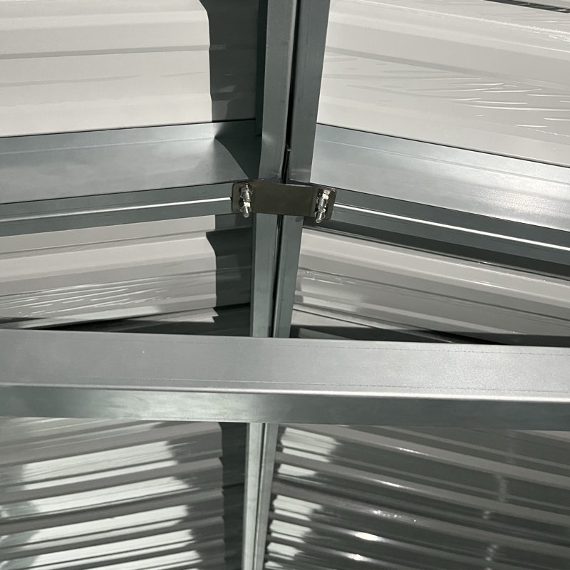Remise de garage extérieure en métal l 10 pi x P 20 pi Lachezara, Gris foncé