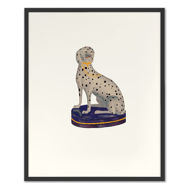 Dalmatian 1 Print by Grand Archives, Black Single Picture Framed, 32'' H x 26'' W
