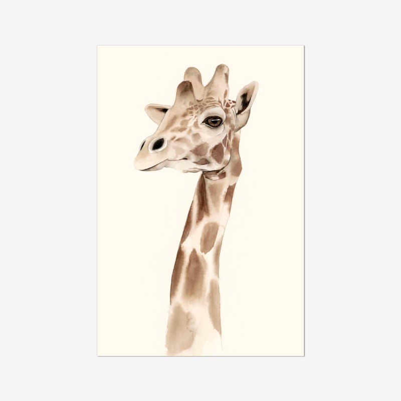 Safari Portrait III by Grace Popp - Painting, 122cm H x 81cm W, Paper Print