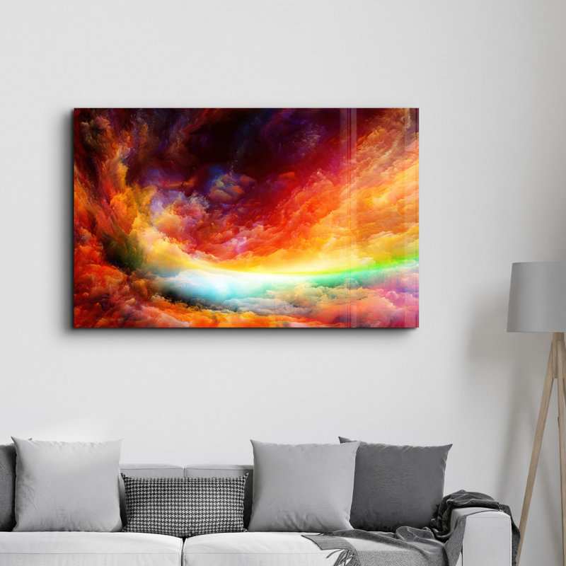 Lekeya Elegant Tempered Glass Wall Art Painting, 13.8 x 21.7 inches | 100% Tempered Glass, Thickness: 0.16 inches | UV Printed for Vibrant Colors | Perfect for Home Decor, Living Room, & Office Spaces