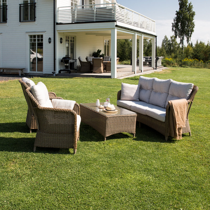 Adhelin 5 Seater Rattan Sofa Set