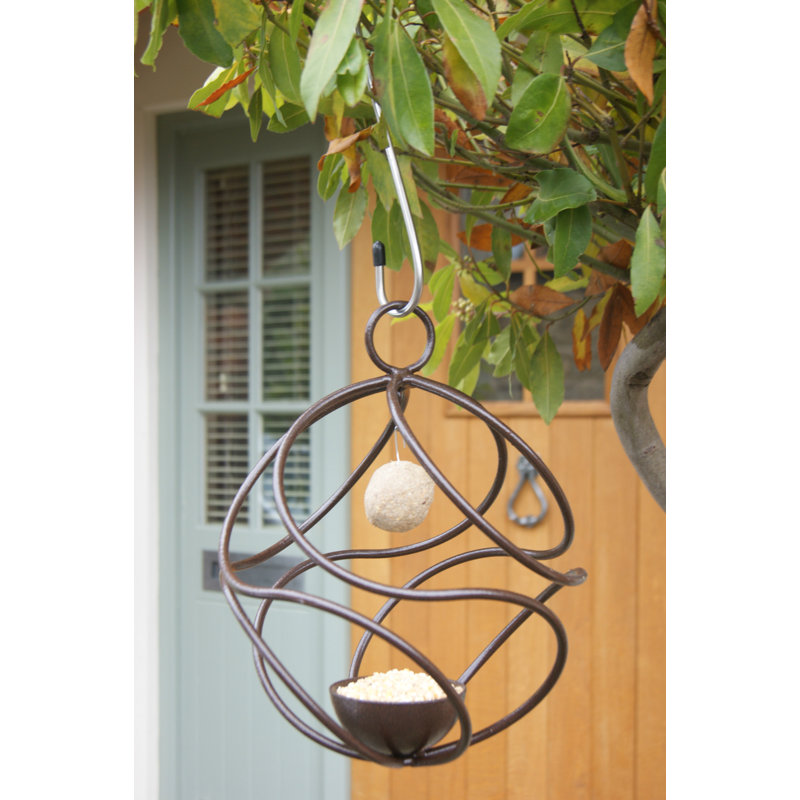 Healy Metal Hanging Decorative Bird Feeder, 30cm H x 30cm W x 30cm D