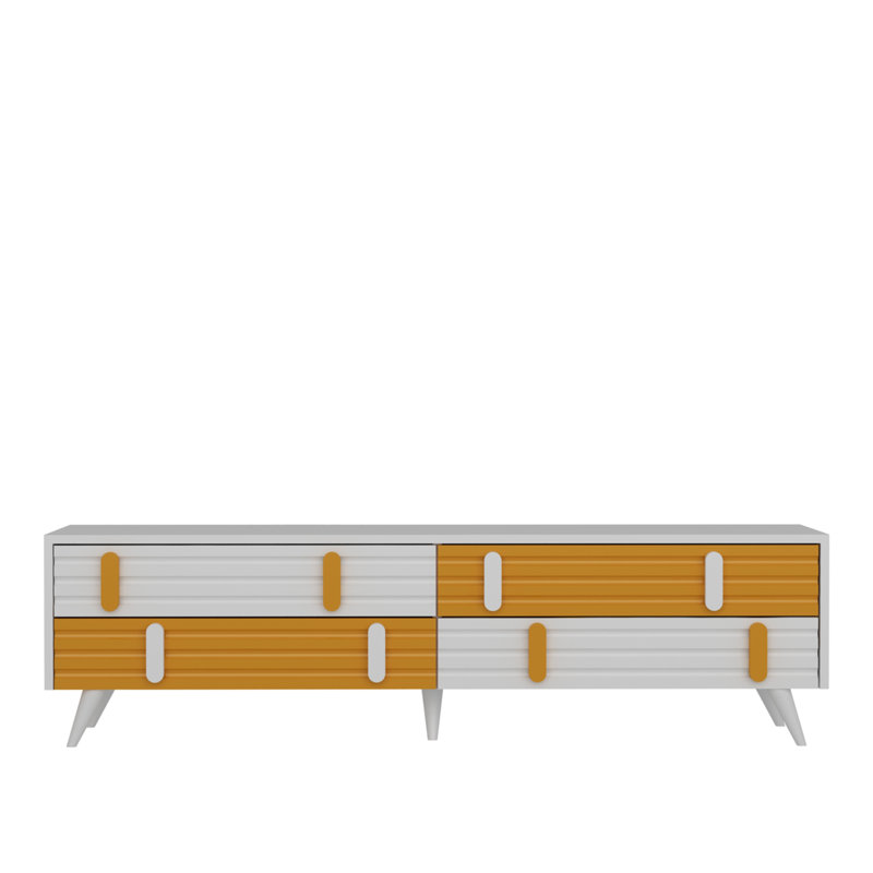 Rossmoor TV Stand for TVs up to 55", Yellow