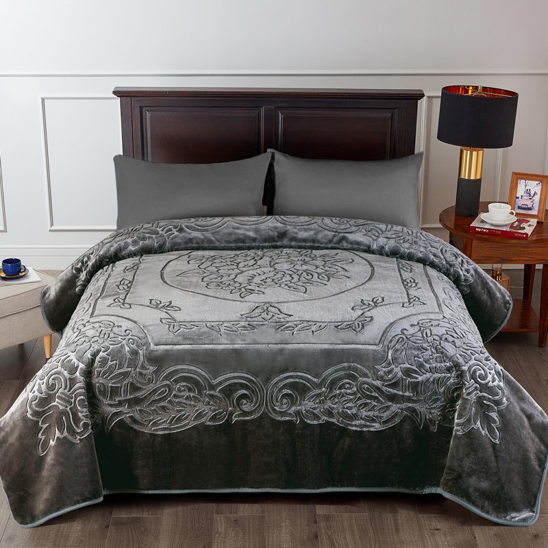 Jasmine20210219 Plain Weave / Muslin Blanket, Gray