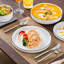24 Piece Porcelain China Dinnerware Set - Service for 6 -1416725229
