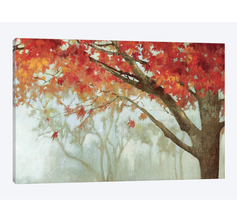 «Fall Canopy II», reproduction sur toile, H 12 po x l 18 po x P 1,5 po, Toile tendue, Pas de tapis