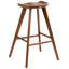 Rubberwood Solid Wood Bar Stool with Solid Wood Frame