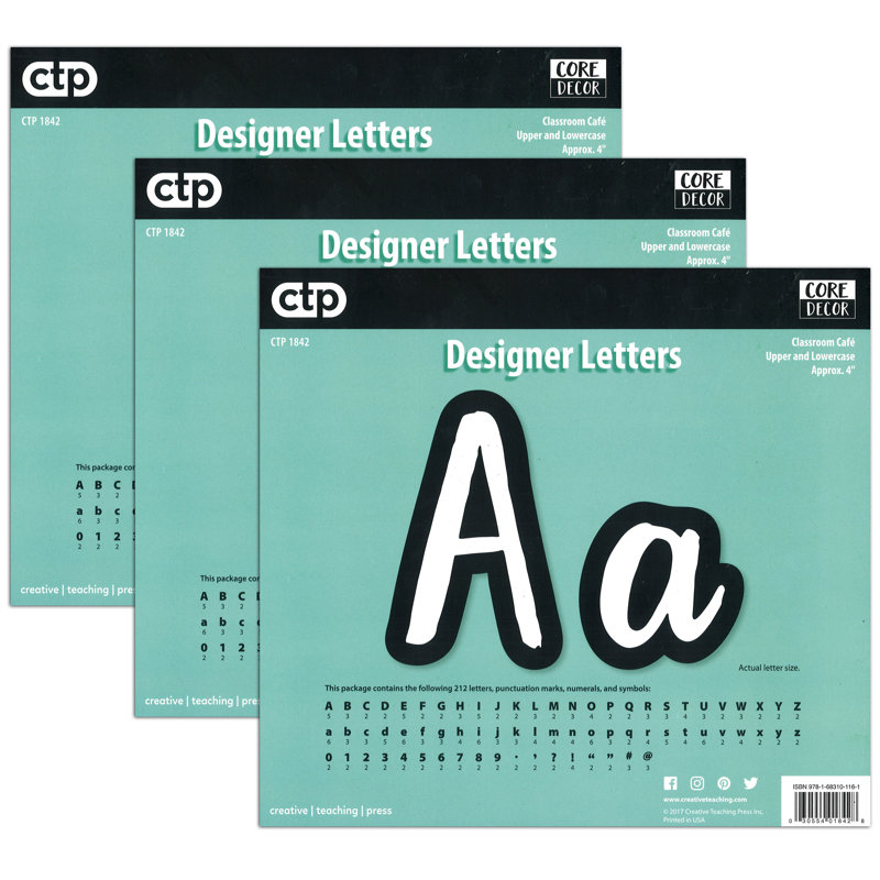 Bold and Bright Classroom Cafe Designer lettres