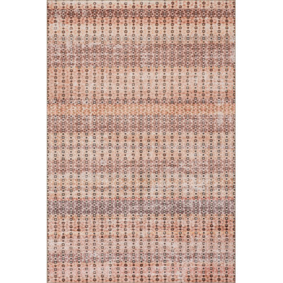 Padma Lakshmi Feline Dotted Stripe Washable Area Rug