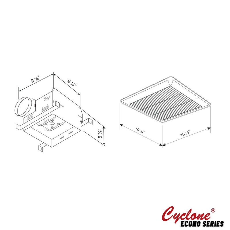 HushTone 90 CFM Bathroom Fan