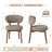 Upholstered Solid Wood Dining Chair-1906293204