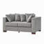 Causeuse rembourrée en velours avec accoudoirs carrés décoratifs Modern Design-1055900491