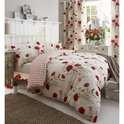 Wild Poppies Easy Care Duvet Cover Set
