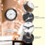 Horloge murale intérieure / extérieure Noble, or antique, 18,5 po