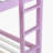 Pink Solid Rubber Wood Twin-Over-Twin Floor Bunk Bed With Ladder And Strengthened Slat Upper/Lower Platforms-892488226