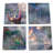 4 Piece Disney Tangled Glass Coaster Set