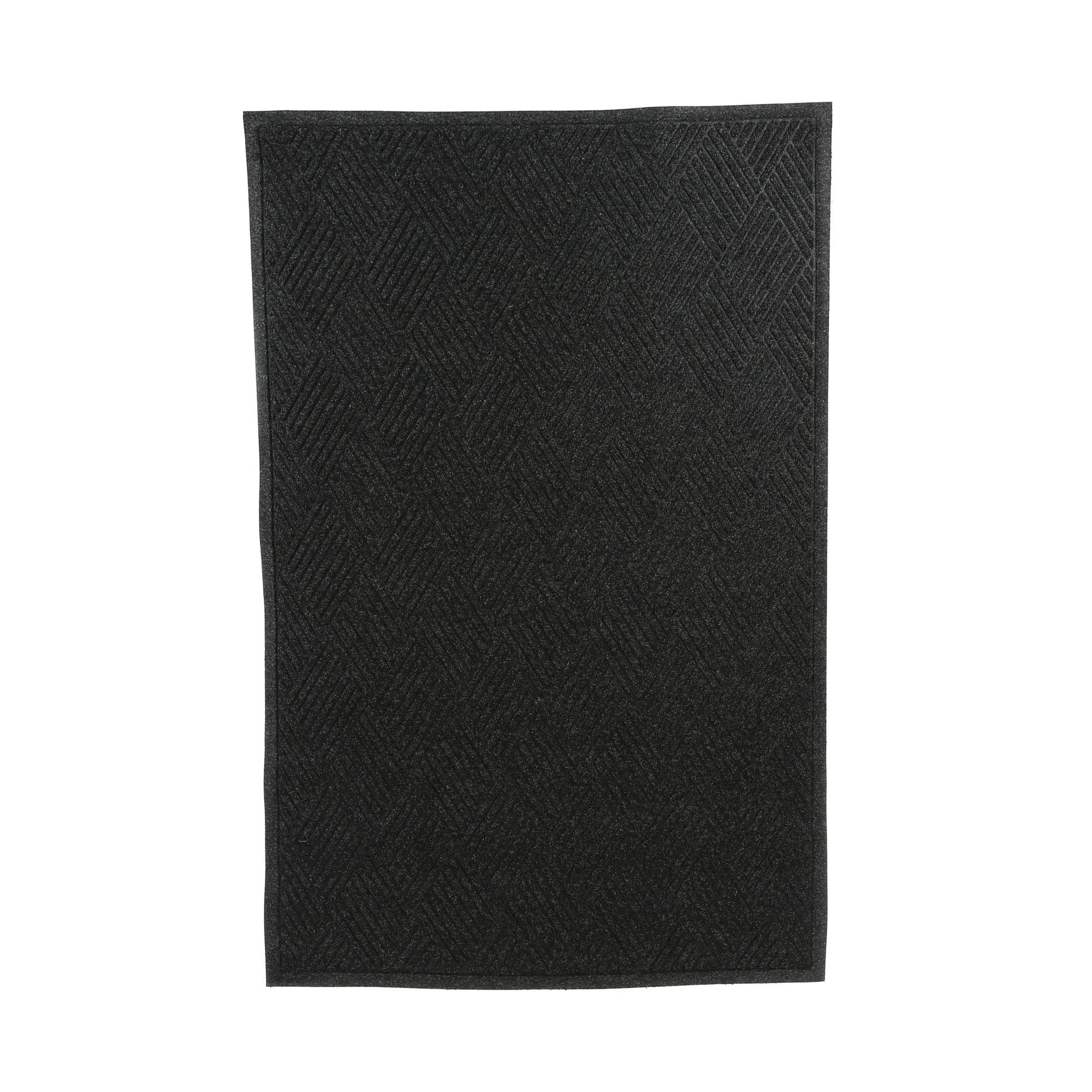 Waterhog Diamonds Indoor Outdoor Doormat, Rectangle 2' x 3', Charcoal