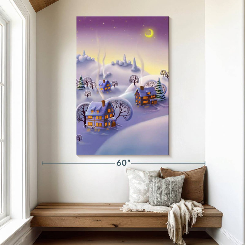 Village d'hiver de Noël, H 51 po x l 34 po