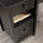 L-Shaped Desk, Black Finish-546411860