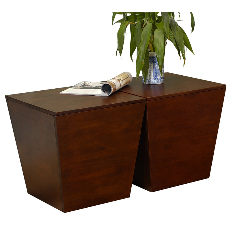 Akeriah Solid Wood Top End Table