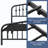 Valor Bed Frames Metal Platform Bed with Headboard-422472768-454352538