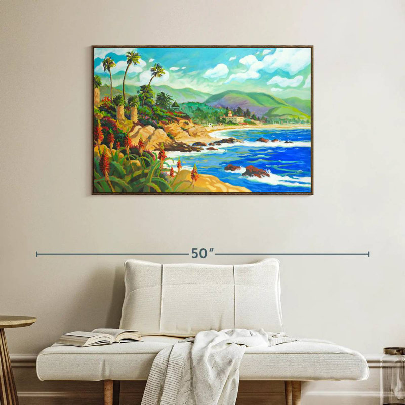 In Love With Laguna, Cadre flottant en noyer, 40 po x 27 po