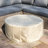 Kullan Outdoor 36" Faux Concrete Round Propane Gas Fire Pit