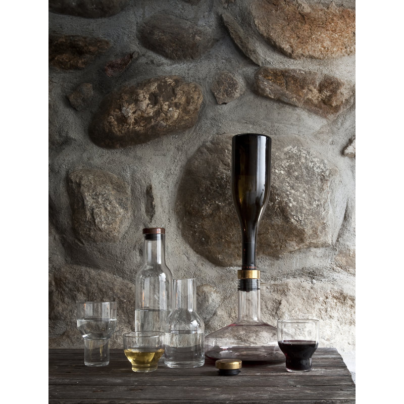 Norm Architects Wine Decanter, Clear/Brass
