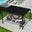 13 pi. L 10 pi. D Pergola en acier avec auvent