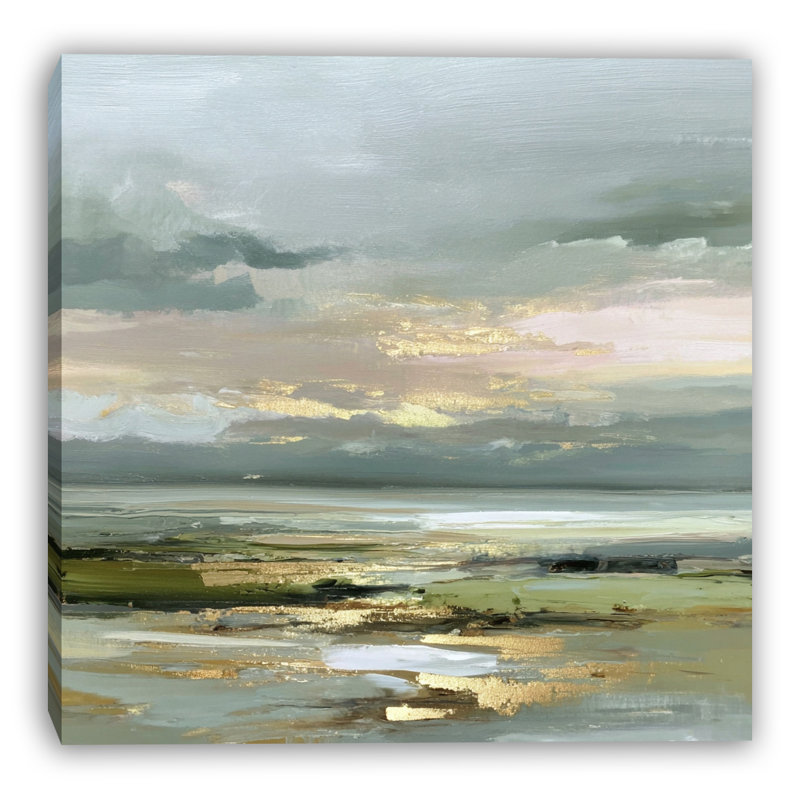 Art mural sur toile Quiet Shoreline Glow, 30"W x 30"H x 1.5"D