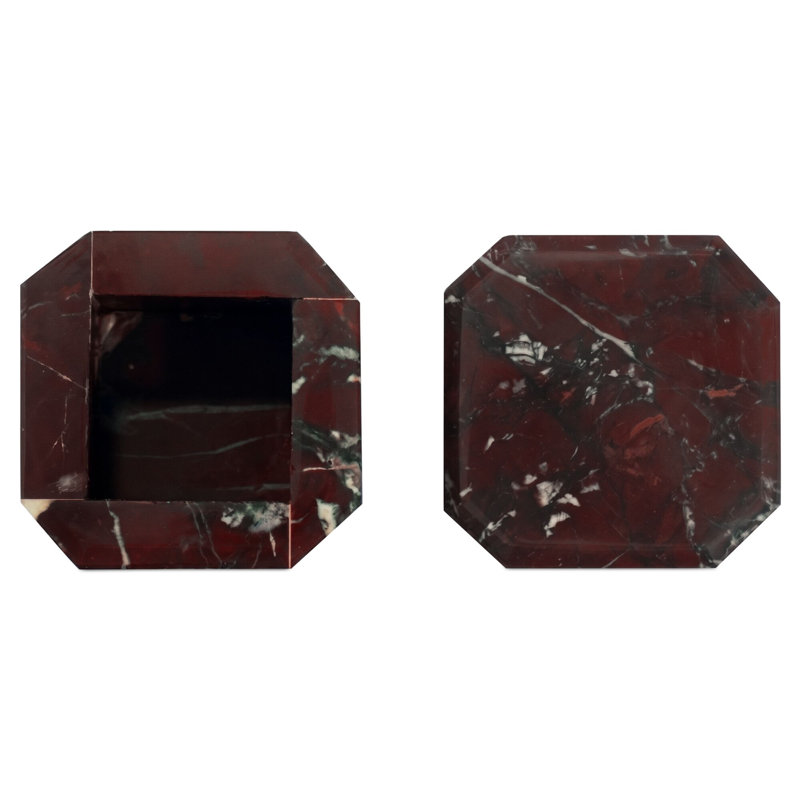 Forli Marble Box Rainforest Green, Red