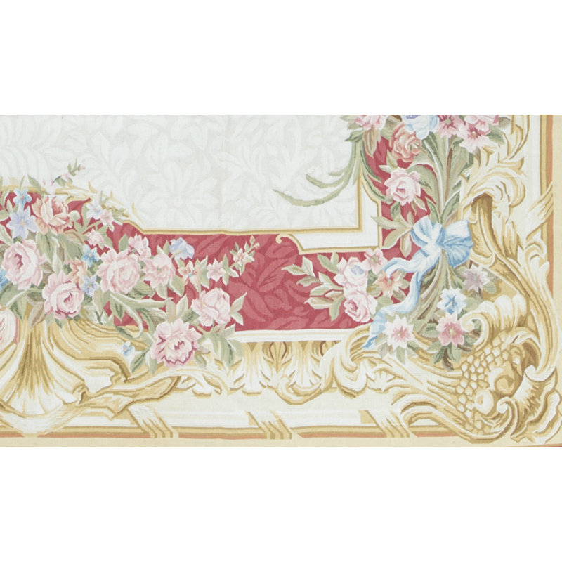 Aubusson Renaissance Wool Oriental Area Rug