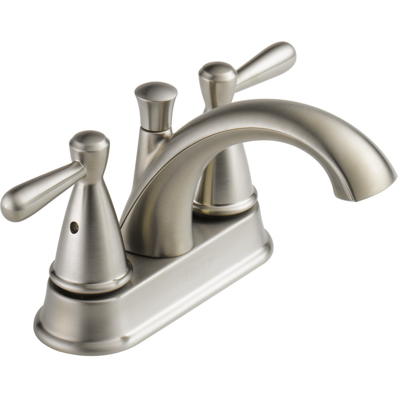 Centerset 2-handle Bathroom Faucet, Brushed Nickel