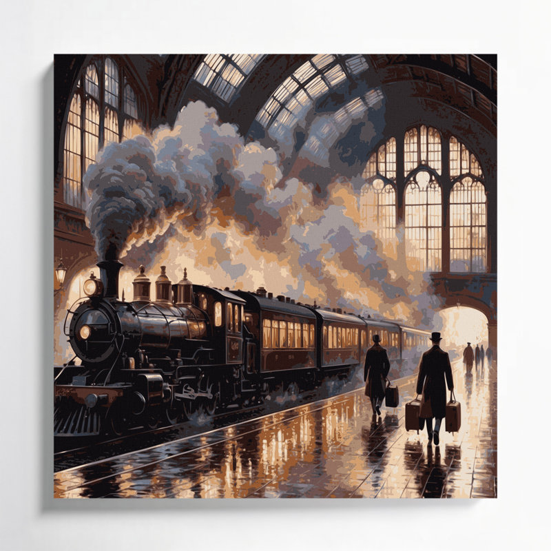 Art sur toile, transport, H 32 po x l 32 po