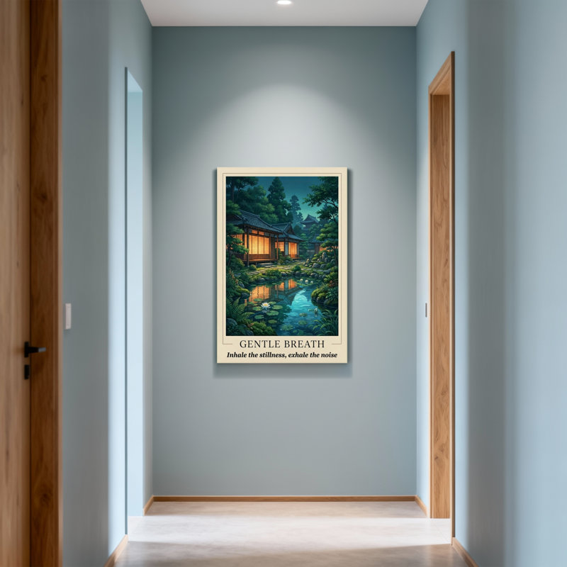 Paysage et nature, maison de jardin tranquille, nénuphar, scène de nuit